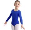 Ballet Training Gymnastics Costume Kids Girls Long Sleeve Round Neck Leotard Jumpsuit
