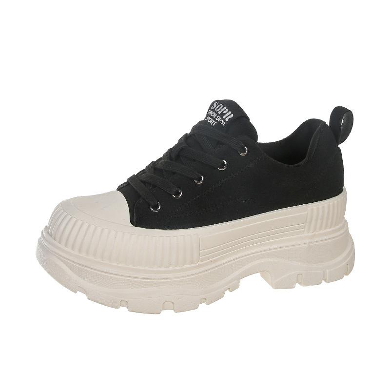 Модная мода кроссовки с эффектом повседневная женская обувь 2024 года на платформе универсальная юбка белая обувь