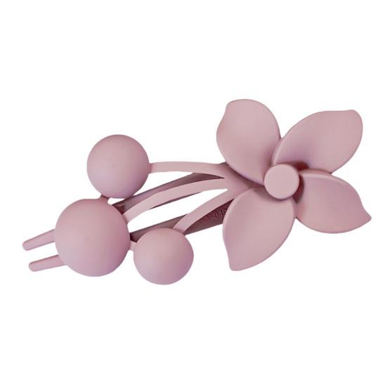 Матовая текстура, коготь для волос, цветочный декор, толстая тонкая заколка для волос, нескользящая матовая отделка, большая заколка для волос на затылке, аксессуары для волос