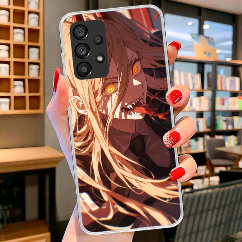 C-Chainsaw Mans Power Phone Case For Samsung Galaxy A12 A22 A32 A52 A72 A02S Phone Case Note 20 Ultra 10 S10 Plus A51 A71 A50S A