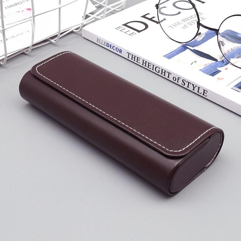 Футляр для очков из искусственной кожи, портативный, для мужчин и женщин, солнцезащитные очки, близорукость, пресбиопия, коробка для хранения, сумка для очков с защитой от давления, аксессуары для очков