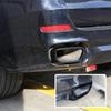 New 1Set Stainless Steel Car Exhaust Pipe Cover Automobiles Tail Throat For BMW M sports version X5 F15 2014-18 X6 F16 2015-19