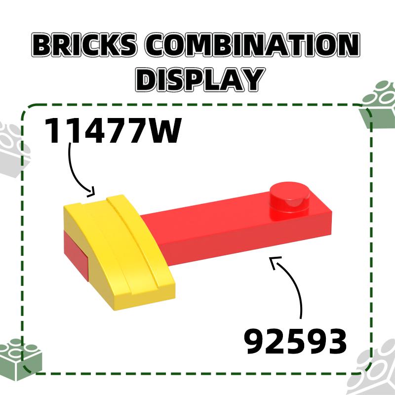 333 шт./лот 11477W Наклонный изогнутый элемент 2x1 Деталь Moc Цветные Аксессуары Совместимые с Кирпичиками DIY Детская Игрушка Строительная Сборка Детали