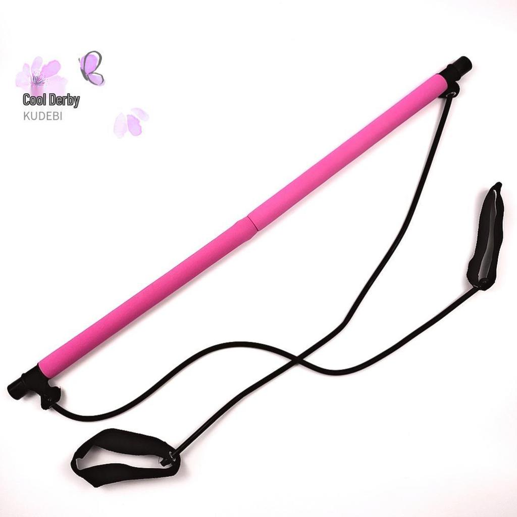 Многофункциональный пилатес йога-бар: Эластичная лента, Растяжка и Укрепление для Спины, Груди и Рук