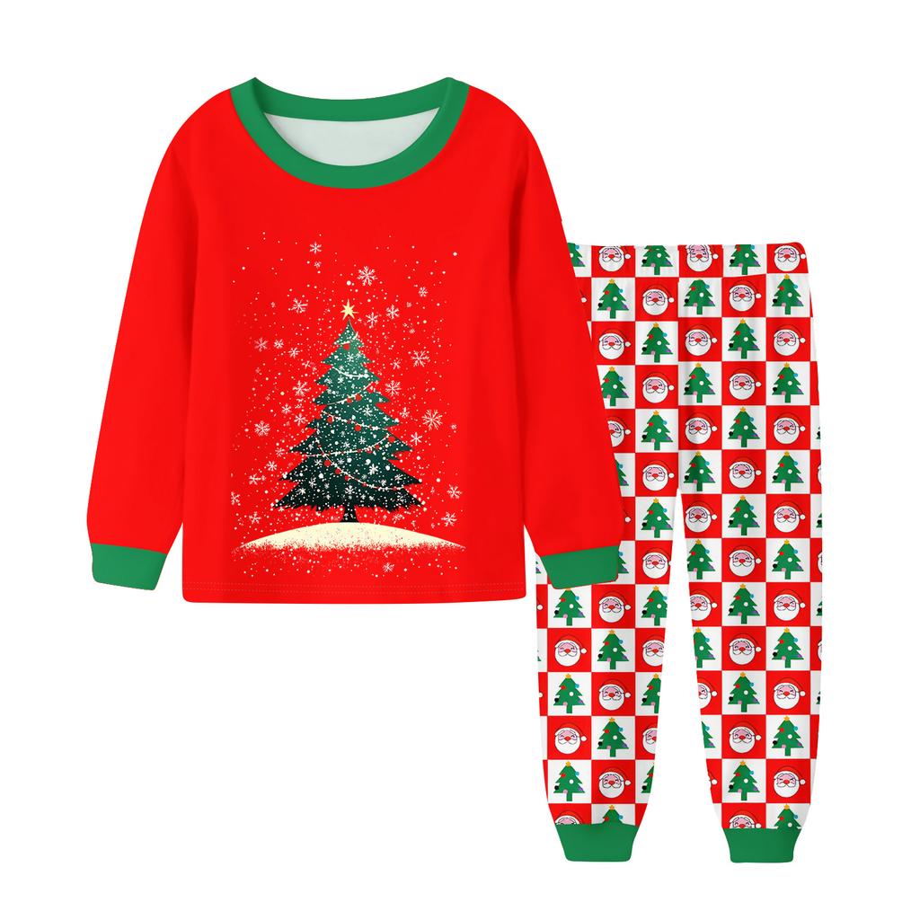 Children's Fashion Suit Skirt Round Neck Long Sleeve Top Pants