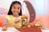 Игрушка Mattel Disney Моана: Игровой набор «Каноэ Моаны» с плавучим каноэ, мини-фигуркой Моаны, 1 фигуркой друга, 6 игровыми зонами и 10 аксессуарами
