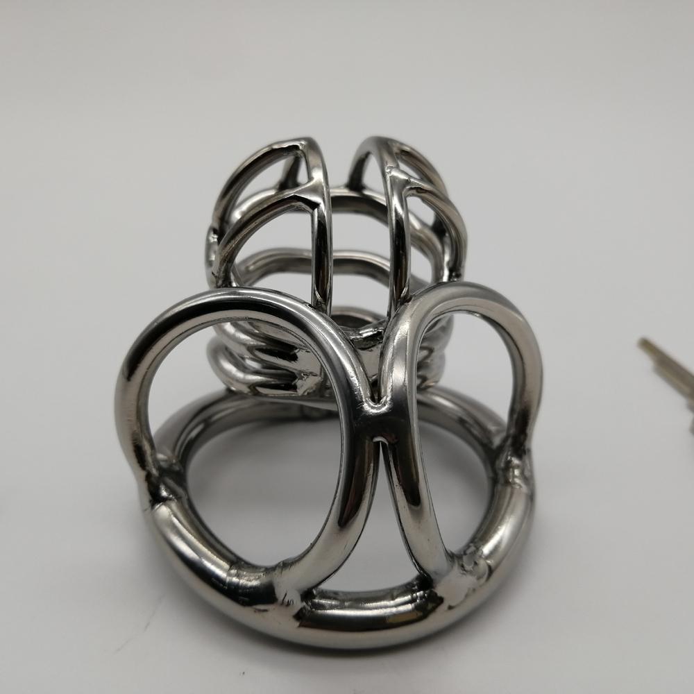 Предотвращение внебрачного секса, клетка для члена, устройство мужского целомудрия из нержавеющей стали, замок пениса, кольцо для члена, пояс верности, секс-игрушка, M128