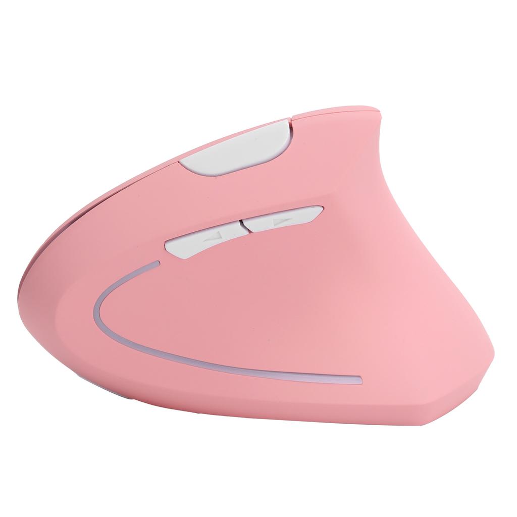 Vertical Mouse USB Wireless Office Gaming Rechargeable Computer Accessories H1 2.4GPink