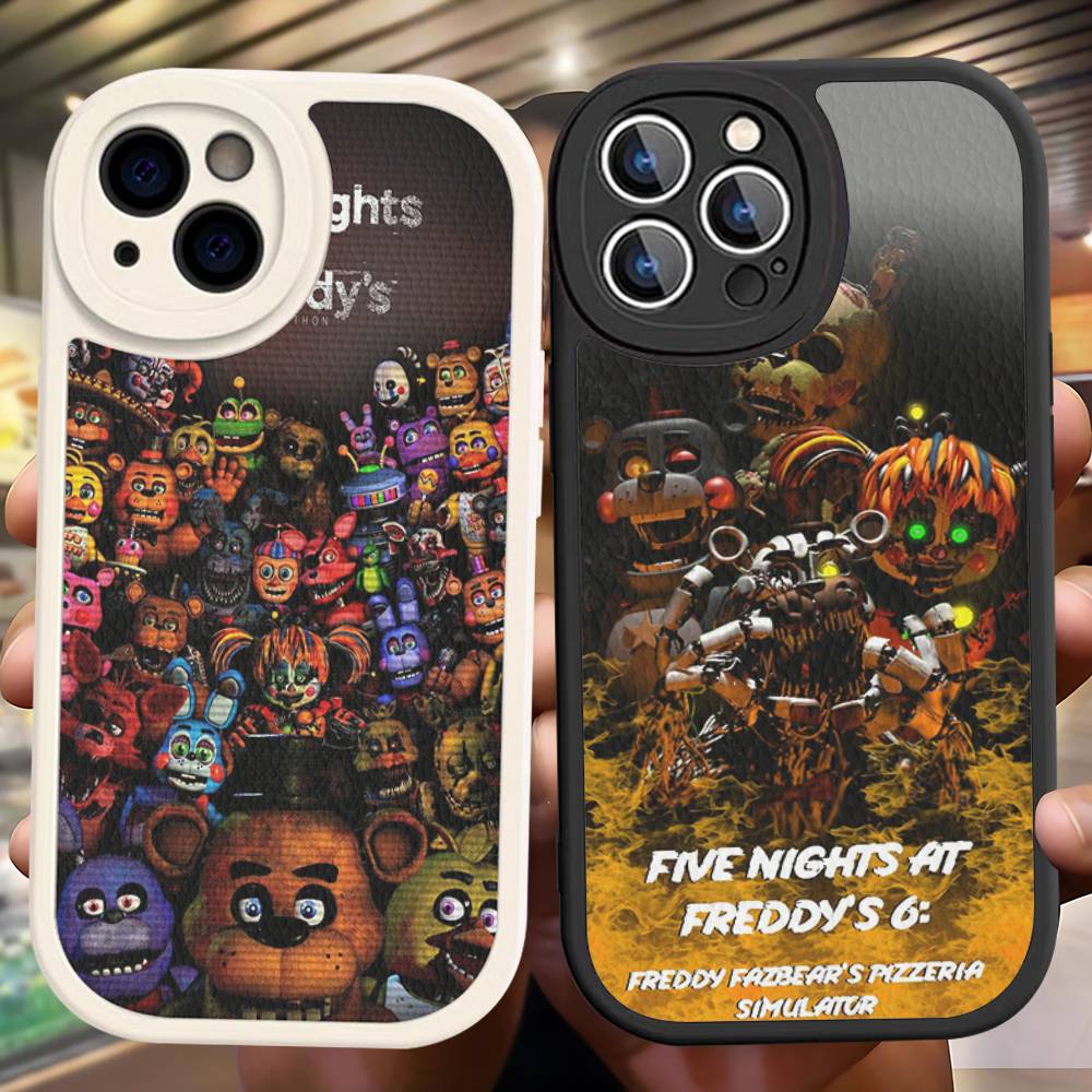 Кожаный чехол для телефона F-FNAF Five-nights-At-Freddys для iPhone 15 14 13 Pro Max 12 11 16 Plus Чехол для телефона