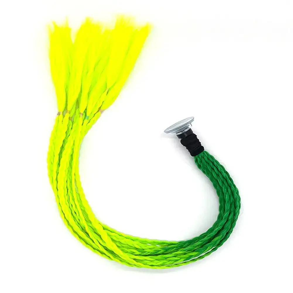 Дреды для шлема, косички для мотоцикла, грязная косичка, градиентная синтетическая косичка с присоской