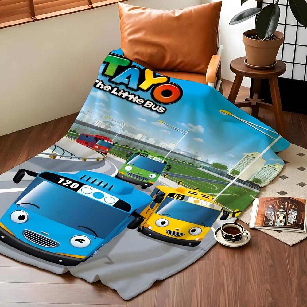Игровое одеяло T-TAYOTAYO, флисовое, с уютным принтом, портативное, прочное, машинная стирка, милое, классное