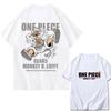 2026 ONE PIECE Зоро Луффи Gear Печатная Свободная Хлопковая Футболка с Коротким Рукавом Летний Стиль Хлопок Унисекс Одежда Хип-Хоп Уличная Одежда Оверсайз Футболка