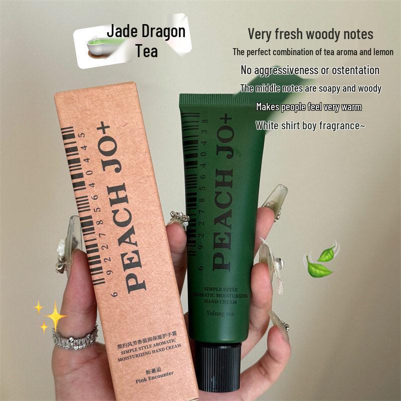 Peach-Scented Non-Greasy Moisturizing Hand Cream with Long-Lasting Fragrance
