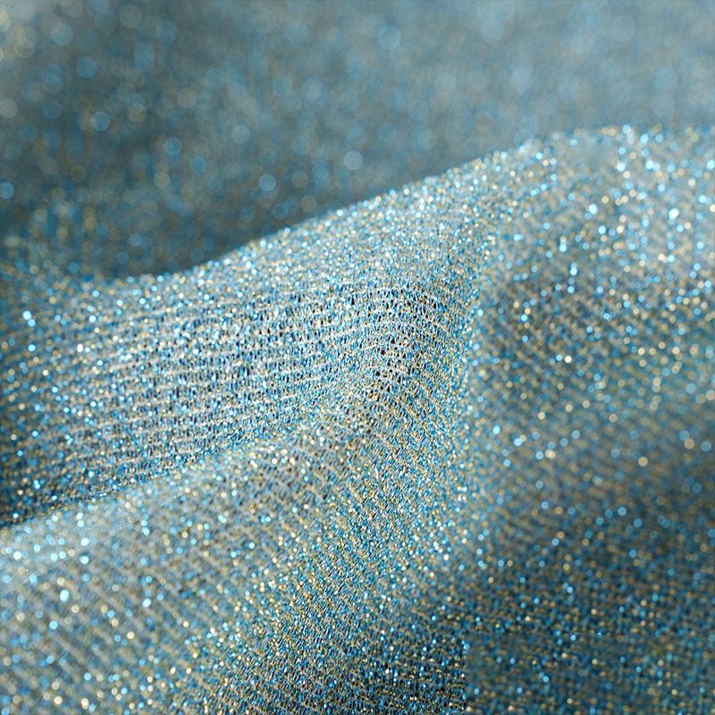 Elastic Glitter Fabric Starry Sky Soft Shiny Yarn Fabric Diy Sewing Dress Skirt Doll Clothes Stage Costume Background Decor