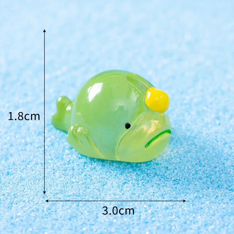 10Pcs Multicolors Mini Marine Animal Miniatures Resin Ornaments Fairy Garden Decoration Micro Landscape