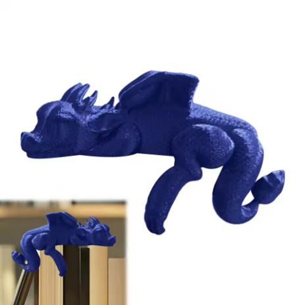 Decorative Sleeping Dragon Bookshelf 3D Printed Dragon Figurine Creative Dragon Ornament  Book