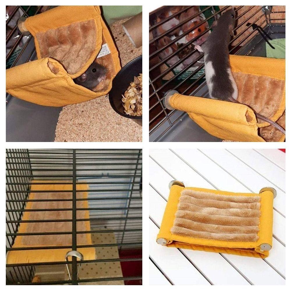 Removable Pet Bird Parrot Cages Warmer Bird Hut Tent Bed Small Animal Bed Warm Hammock Winter