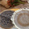 Embroidery Heat Insulation Plate Craft Kitchen Supplies Coaster Table Placemat Coffee Cup Mats