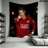 C Ronaldo Wall Tapestry Aesthetic Wall Hanging Printed Fabric Blanket Decorative Tapestries for Bedroom Living Room Home Decor
