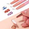 YIKOOLIN Набор кистей для нейл-арта с французской полоской, 3 шт., 3D типсы, кисти для лайнера, для маникюра, кисть для рисования, инструменты для рисования, аксессуары для ногтей