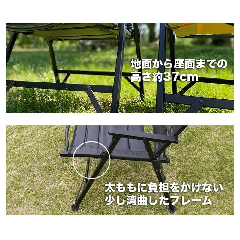 RcrCamp carbonate chair black Comes with storage case Disassembly formula folding polycarbonate rover chair aluminum chair aluminum deck chair compact