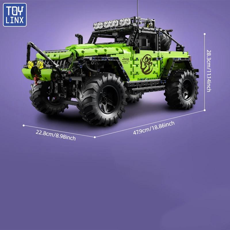 TOYLYNX DIY Moc Внедорожник Строительные Блоки 1:8 Моделей Гоночных Машин Игрушки Подарок Дети Взрослые День Рождения Рождество Подарочный Набор