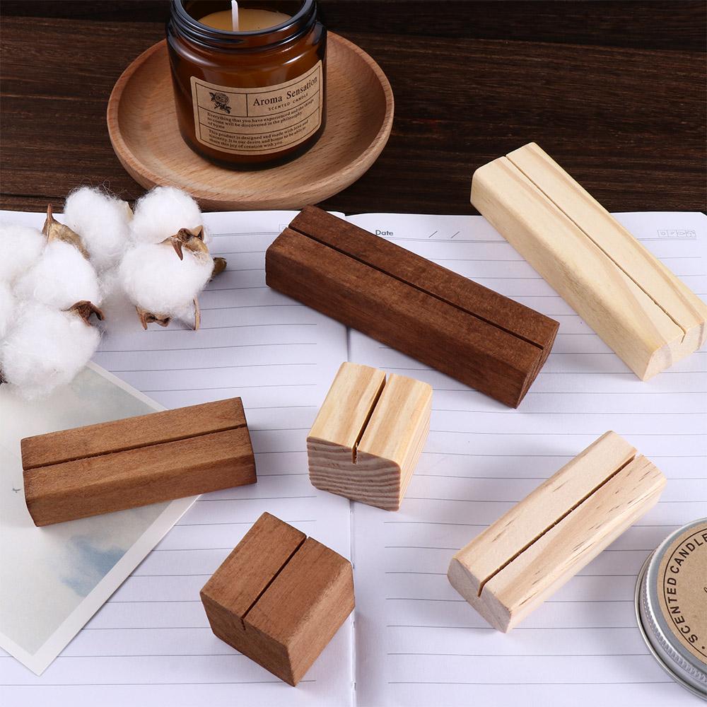 Party Elegant Table Number Sign Rustic Decoration Display Stand Note Holder Place Card Holder