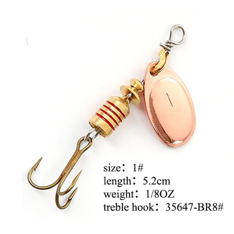 Рыболовная приманка FISH KING Spinner Bait, 1 шт., жесткая приманка для окуня, ложка с тройным крючком, снасти высокого качества