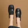 Thick-soled Thick Heel Square Head High-heeled Single Shoes Women's 2025 New Retro Brown Small Leather Shoes Waterproof Table Genuine Leather Loafers