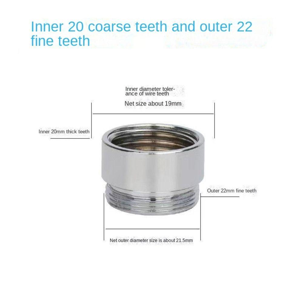 Набор адаптеров для кухонного крана 18/20/22/24 мм на 22 мм с шайбой металлический мужской женский экономичный соединитель для крана аксессуары для ванной комнаты