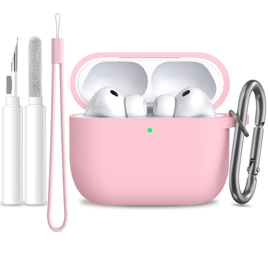 Для Airpods Pro 3 Чехол Крышка Защитный Силиконовый Чехол для Наушников (с карабином + шнурком + чистящим карандашом) Чехол для Airpods Pro 3