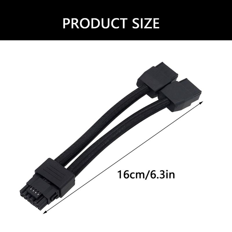 Кабель-удлинитель для материнской платы компьютера 2x 8Pin на 16Pin разветвитель удлинительный кабель для видеокарты 3090Ti 4070Ti 4080 4090