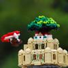 98730 Небесный замок, свет, уличная сцена, креативная игрушка-строительный блок