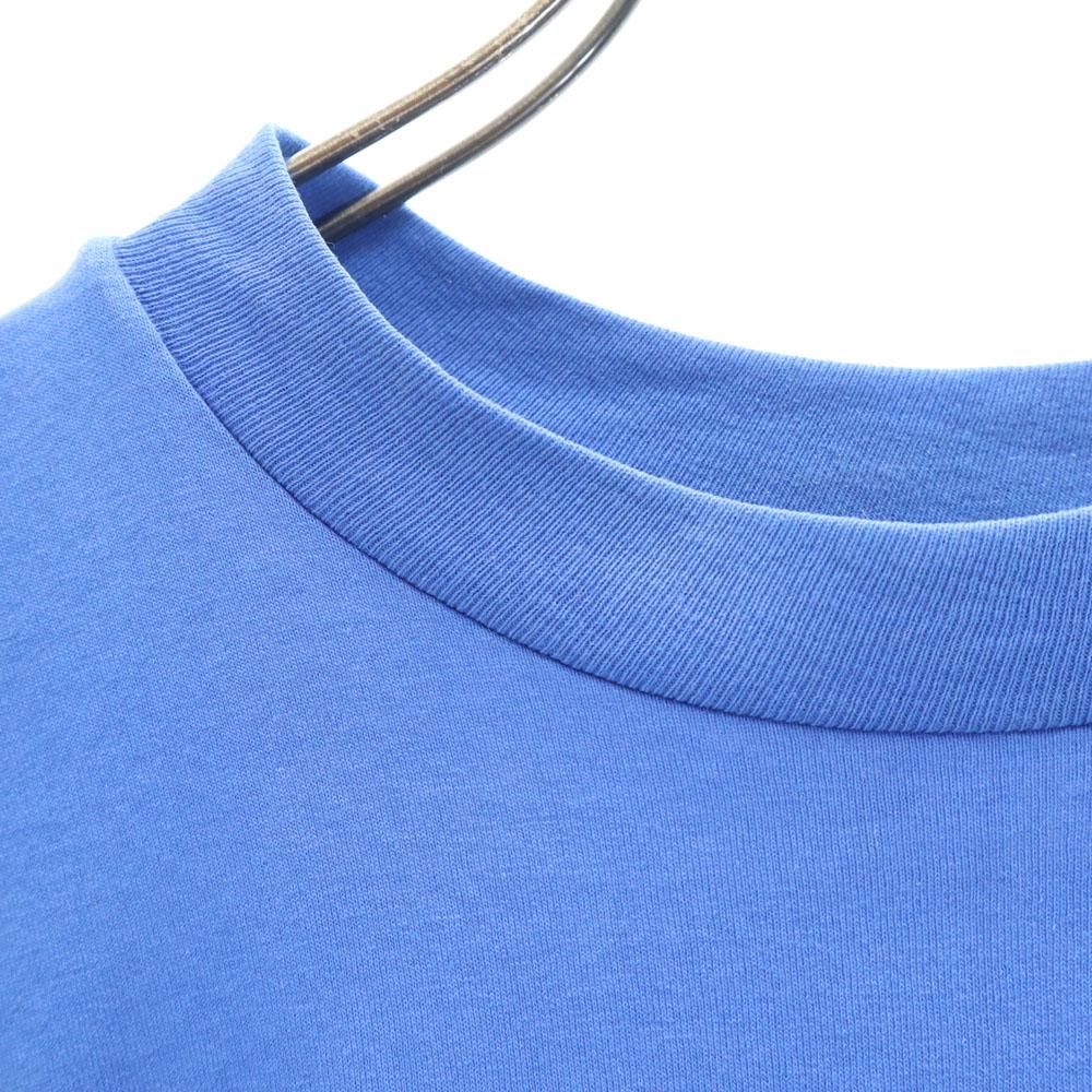 HANES 90s Print Short Sleeve Single Stitch T-shirt L Blue Old Vintage Men's Used