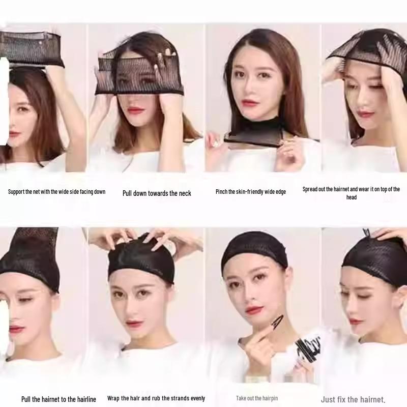 Невидимая высокоэластичная сетка для парика для длинных и коротких волос - Не требуется повязка на голову