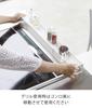 Yamazaki Jitsugyo телескопическая крышка выхлопной трубы с полкой, белая, приблизительно Ш44,5~82 x Г8 x В7,2 см пластинчатая крышка выхлопной трубы, телескопического типа, с полкой