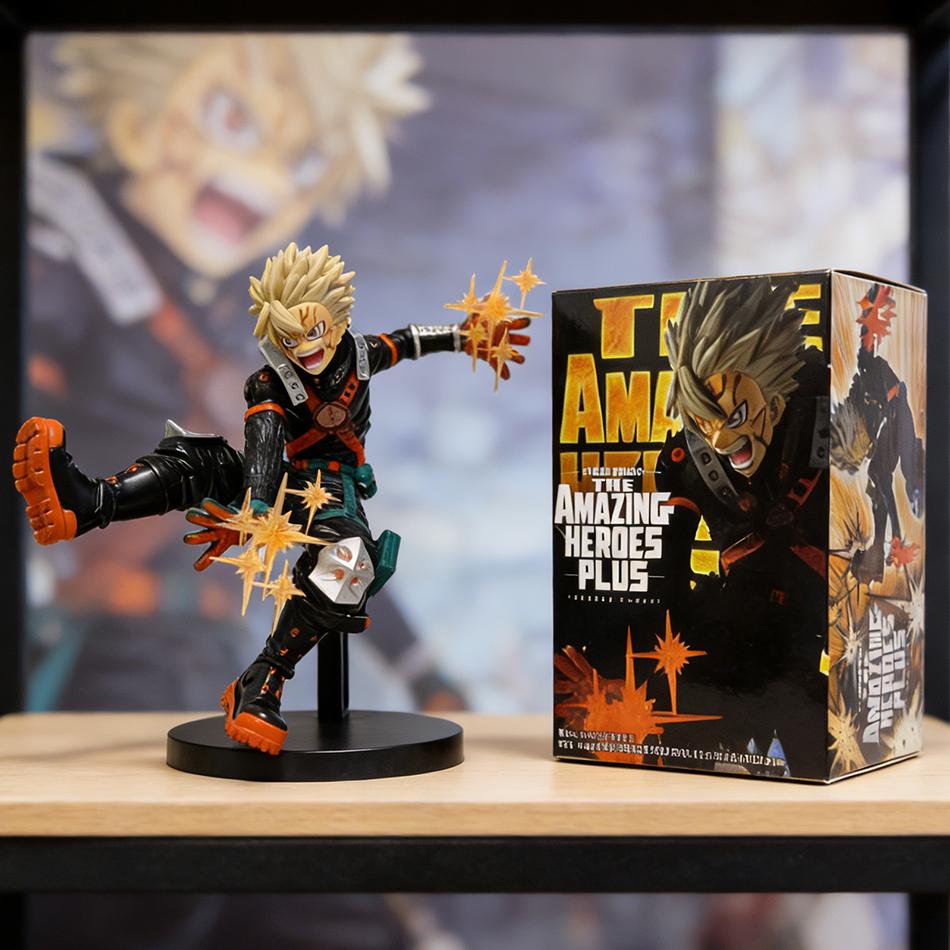 My Hero Academia Anime Peripheral Hero Bakugou Katsuki Action Figures PVC Model Decor Collectible Statue Toy Christmas Gifts