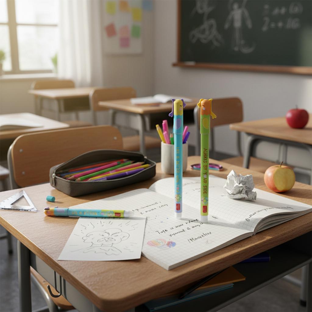 Erasable Gel Pens Animal Pattern Erasable Pens For Kids Learning And Writing 2ml