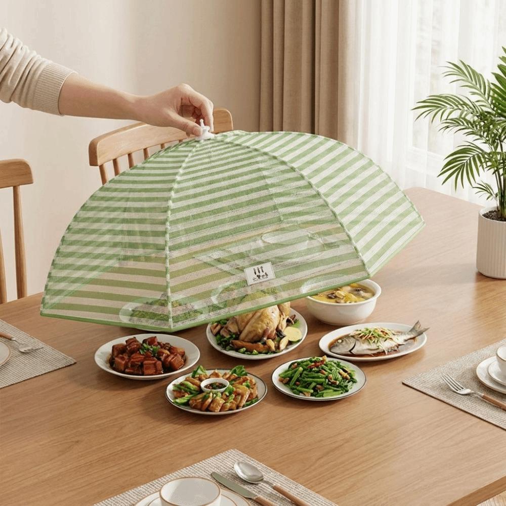 Anti-Mosquito Dish Covers Folding Food Preservation Cover Portable Mesh Food Cover Kitchen