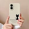 Cases For Apple iPhone 16 Pro Max 16plus Pretty Cat Aesthetic Design Style Soft Liquid Silicone Lens Protection Shockproof For iPhone Phone Bags Capas