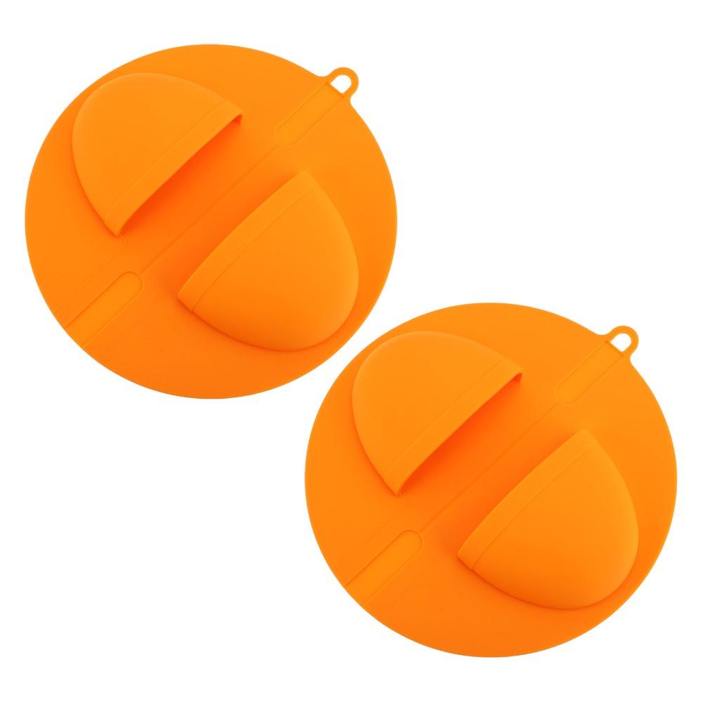 2PACK Silicone BBQ Grill Mitts Heat Resistant Oven Mitts Heat Resistant Gloves  Smoking