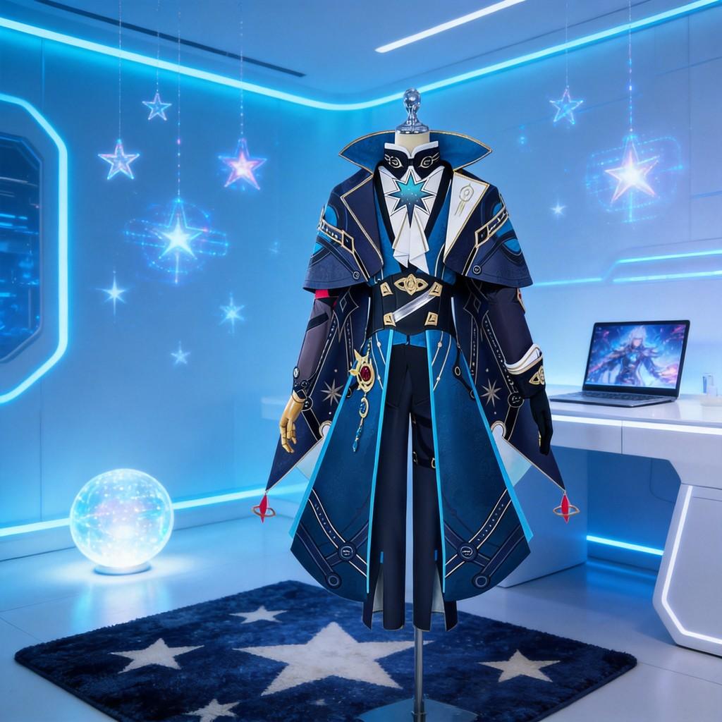 Косплей-костюм Anaxagoras из Honkai Star Rail с аксессуарами для аниме-ролевых игр