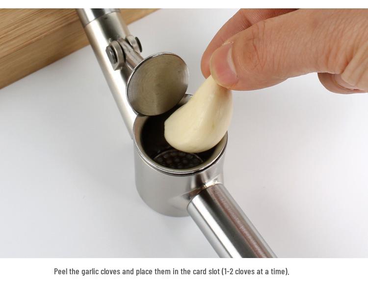 Набор из пресса для чеснока и овощечистки из нержавеющей стали 304 - Измельчитель, пюреобразователь и приспособление для пюрирования для домашнего использования