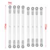 8PCS Aluminum Alloy Link Rod Linkage Set 313MM Wheelbase Replacement for AXIAL 1/10 SCX10 90046