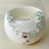 New Chinese style white, natural green fluorite, bracelet fashion temperament versatile high value bracelet women