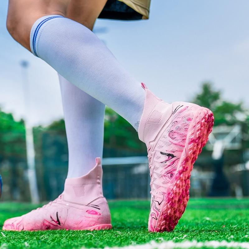 34-46 Унисекс Футбольные бутсы Резиновая Мягкая Подошва Короткие Шипы Искусственный Газон Юношеские Детские Футбольные Бутсы Мальчики Футбольные Бутсы