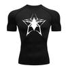 Spider Graphic Compression Shirts for Men Sport Quick Dry Tshirts Tops Gym Workout Running Undershirts Base Layer Rash Guard