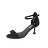 New Fashion High Heels Shoes Women Pumps Patent Wedding Heel Sandals Stiletto Strappy Heels Sexy Heels Slingback Hollow