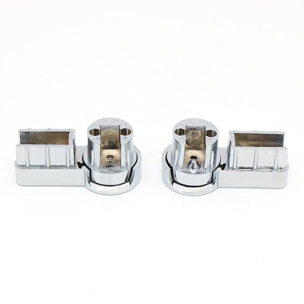 1 Set Bath Hinge Brackets Shower Screen Hinges ABS Chrome Plating Shower Holder Bathroom Accessories Shower Rack Parts
