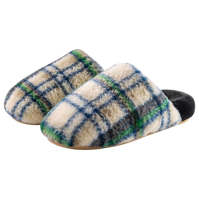 Plush cotton slippers women's winter indoor warm confinement shoes non-slip thick-soled cotton slippers